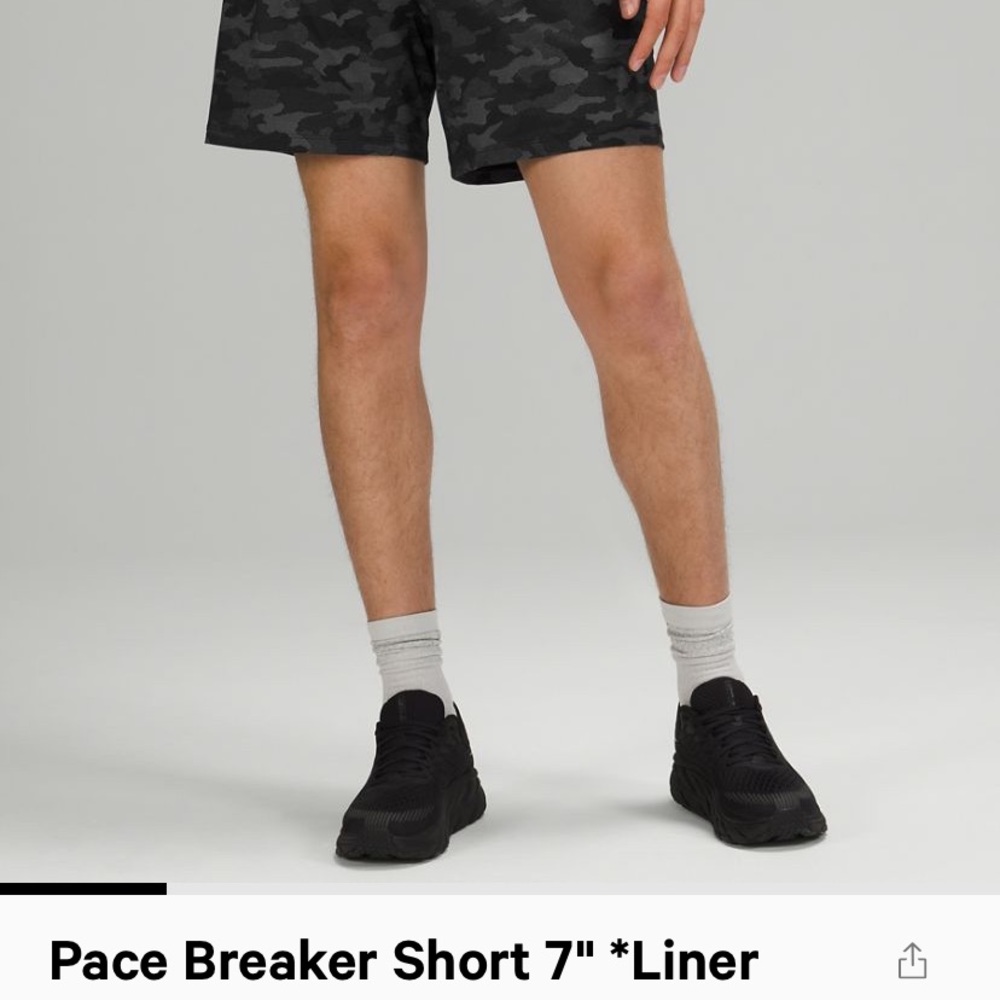 Lululemon Pace Breaker 7” lined short